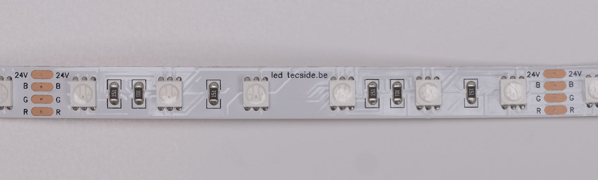 RGB LED strip met draadloze bediening in profiel