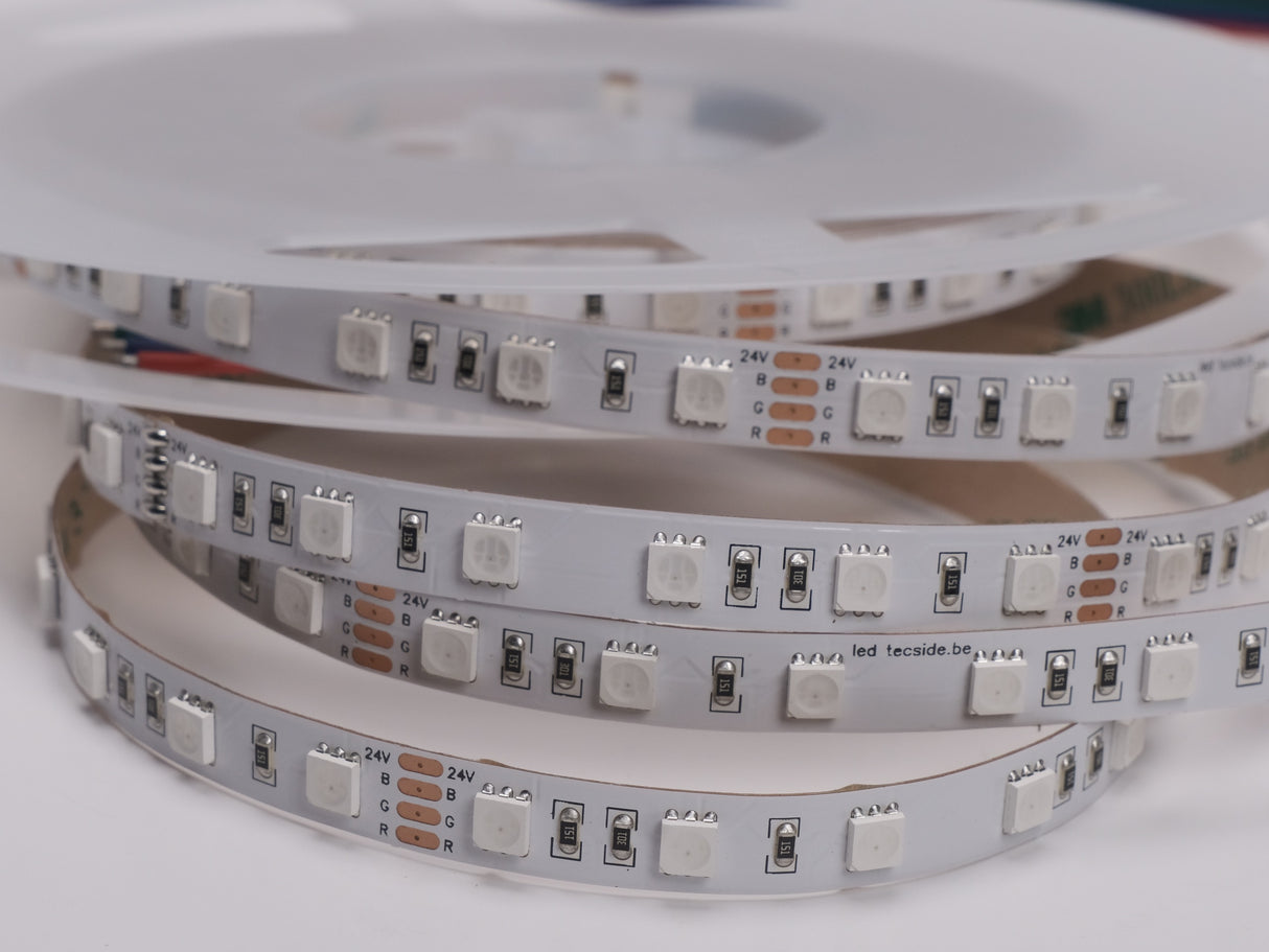 RGB LED strip met draadloze bediening in profiel