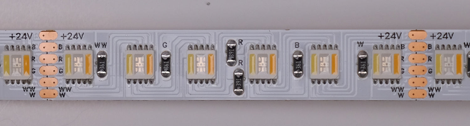 Led strip RGBWW warm wit en koud wit