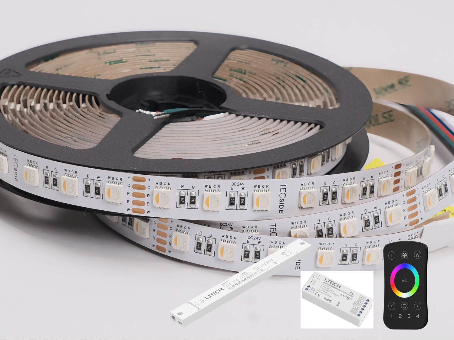 RGBW Led met bediening set (3000K / 17W/m)