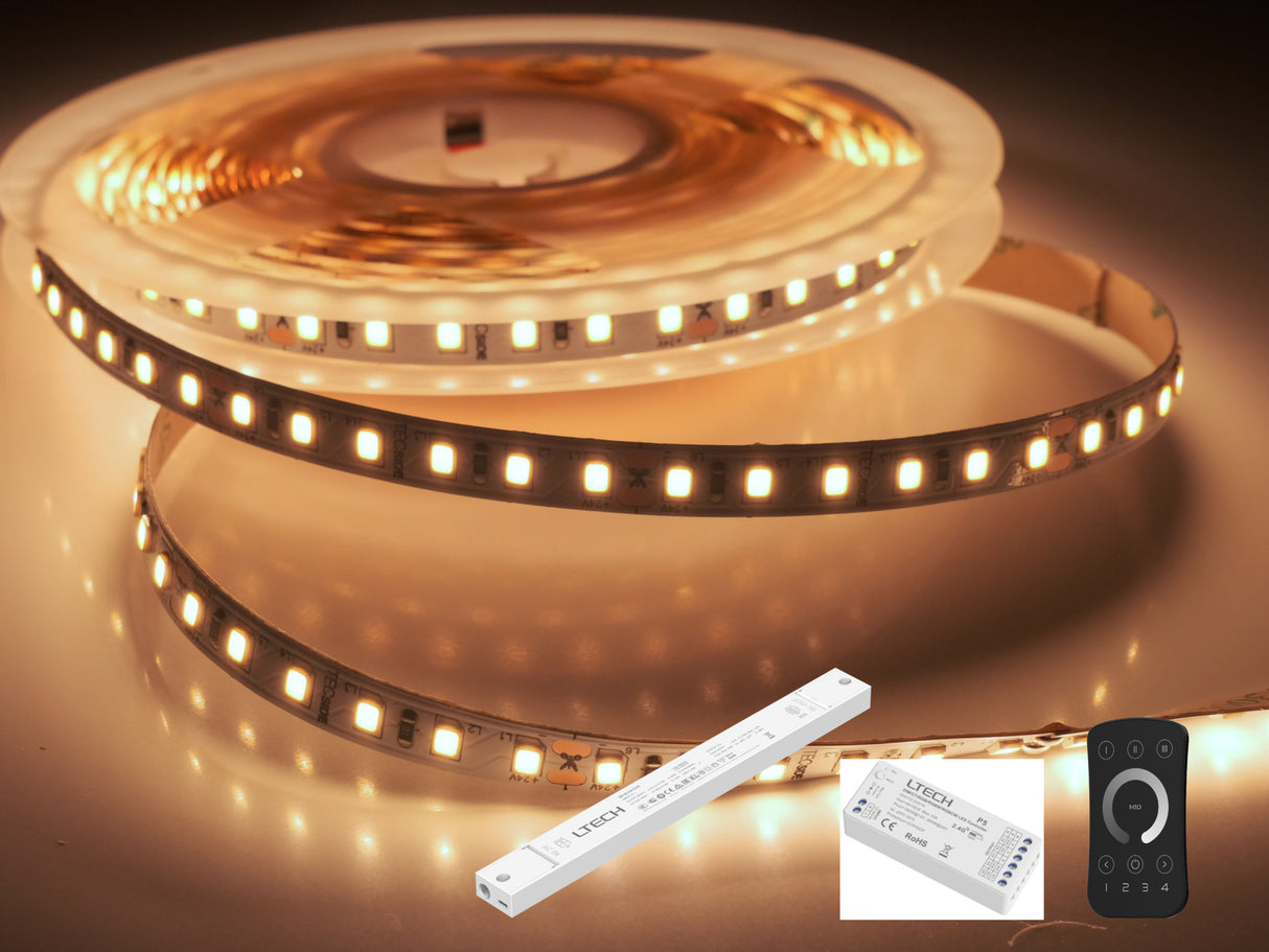 Witte LED met bediening Set (3000K - 18W/m)