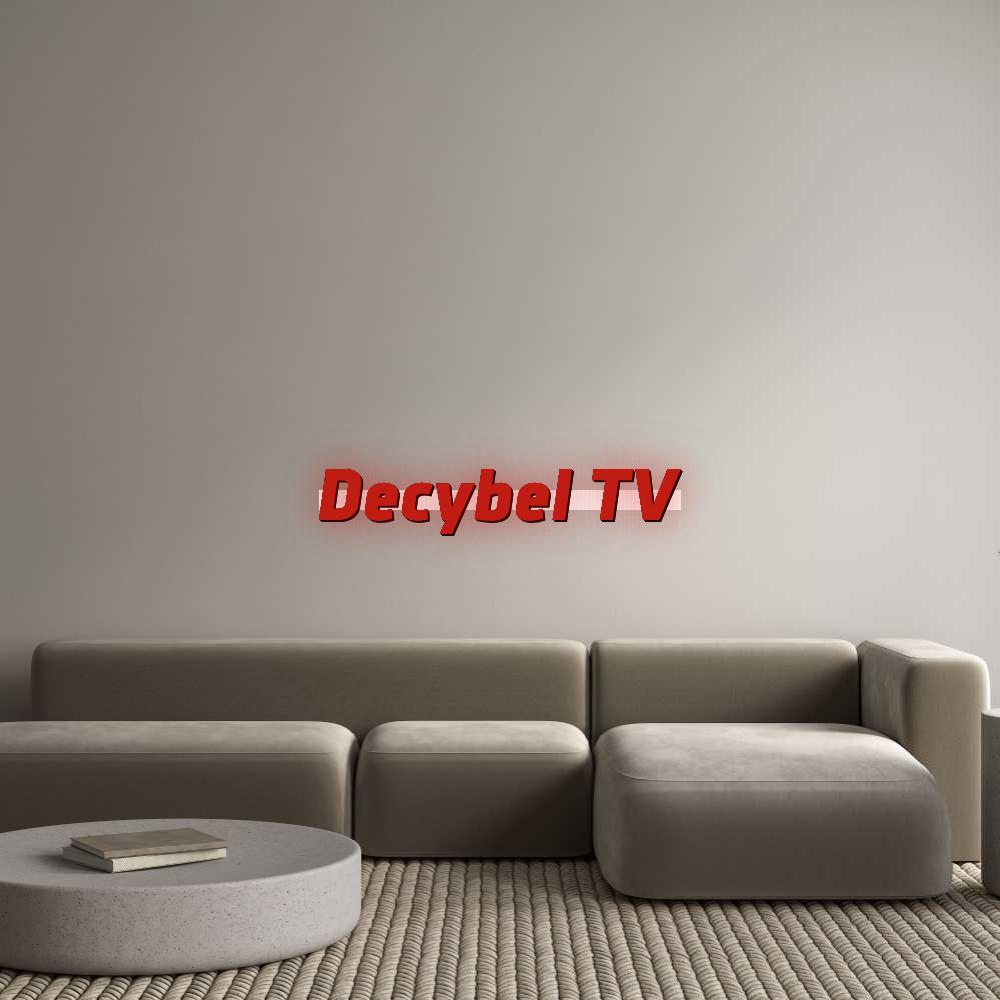 Custom Sign: Decybel TV