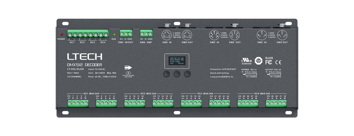 LED Decoder DMX OLED 32x3A