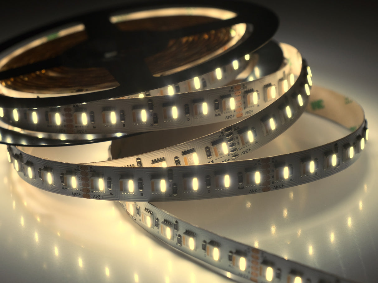 Led strip RGBWW warm wit en koud wit