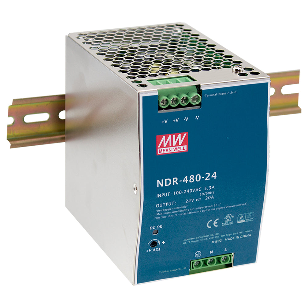 Din rail voeding 480 watt 24V
